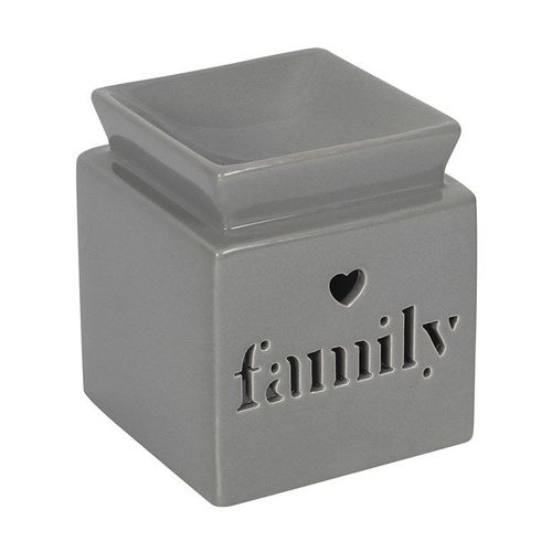 Grey Family Cut Out Oil Burner and Wax Warmer | Inspired Creative Gifts | UK Supplier