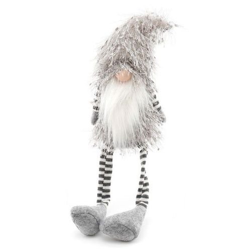 Grey Plush Santa Gonk with Dangly Legs | Inspired Creative Gifts | UK Supplier
