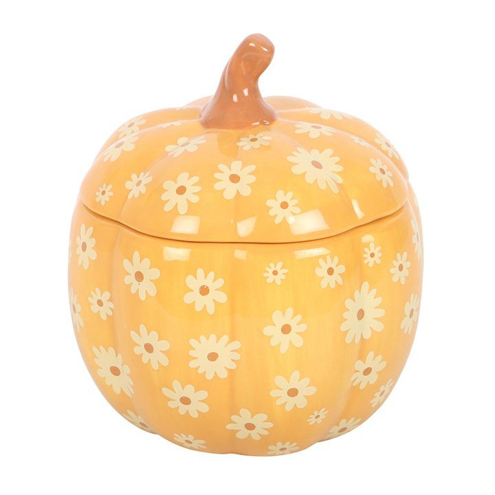 Groovy Floral Pumpkin Oil Burner | Inspired Creative Gifts | UK Supplier