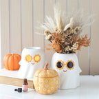 Groovy Floral Pumpkin Oil Burner | Inspired Creative Gifts | UK Supplier