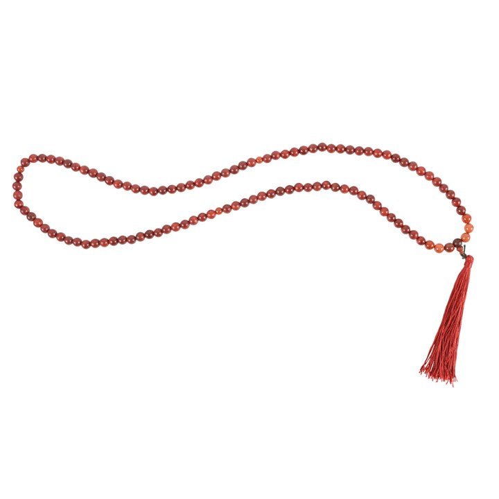Grounding Rosewood & Red Jasper Mallah Necklace | Inspired Creative Gifts | UK Supplier