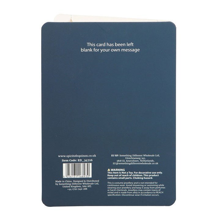 Hand of Hamsa Necklace on Greeting Card | Inspired Creative Gifts | UK Supplier