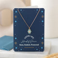Hand of Hamsa Necklace on Greeting Card | Inspired Creative Gifts | UK Supplier