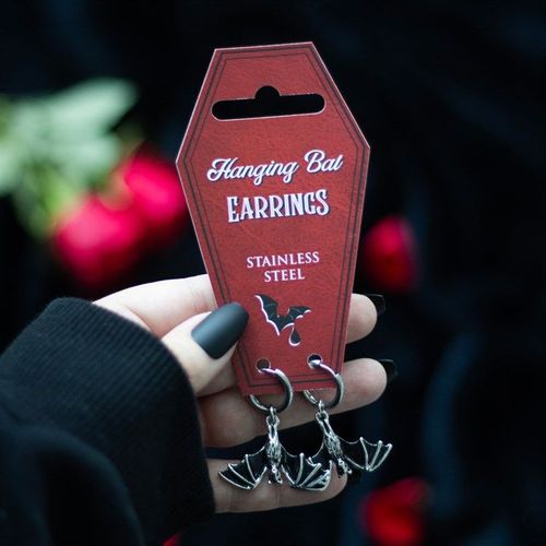Hanging Bat Earrings | Inspired Creative Gifts | UK Supplier