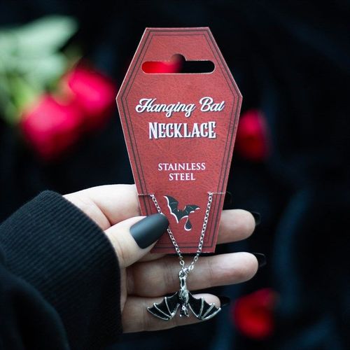 Hanging Bat Pendant Necklace | Inspired Creative Gifts | UK Supplier