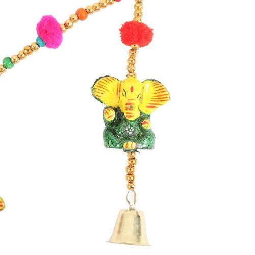 Hanging Ganesh Garland with Beads and Bells | Inspired Creative Gifts | UK Supplier