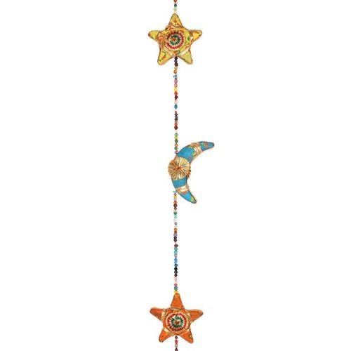 Hanging Moons and Stars with Bell | Inspired Creative Gifts | UK Supplier