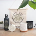 Happy Camper Hanging Fabric Flag | Inspired Creative Gifts | UK Supplier