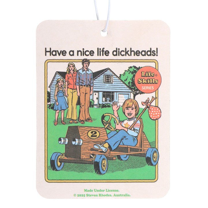 Have a Nice Life Vanilla Air Freshener by Steven Rhodes | Inspired Creative Gifts | UK Supplier