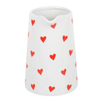 Heart Print Ceramic Flower Jug | Inspired Creative Gifts | UK Supplier