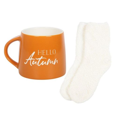 Hello Autumn Mug and Socks Set | Inspired Creative Gifts | UK Supplier