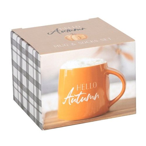 Hello Autumn Mug and Socks Set | Inspired Creative Gifts | UK Supplier