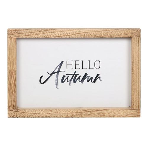 Hello Autumn Wooden Frame Sign | Inspired Creative Gifts | UK Supplier