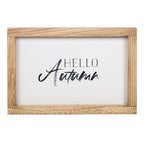 Hello Autumn Wooden Frame Sign | Inspired Creative Gifts | UK Supplier