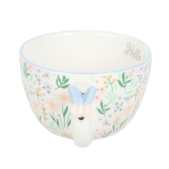Hello Beautiful Ditsy Floral Print Mug with Butterfly | Inspired Creative Gifts | UK Supplier