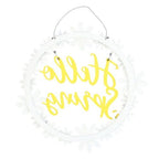 Hello Spring Hanging Daisy Wreath Decoration | Inspired Creative Gifts | UK Supplier
