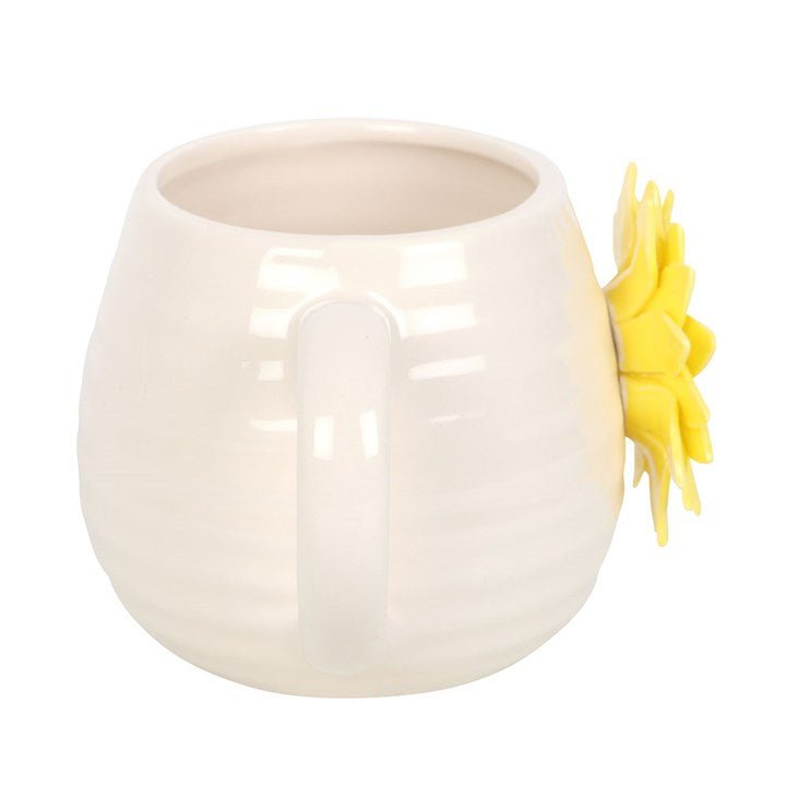 Hello Sunshine Rounded Mug with 3D Sunflower | Inspired Creative Gifts | UK Supplier
