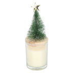 Holly Jolly Pine & Fir Glass Candle with Tree | Inspired Creative Gifts | UK Supplier