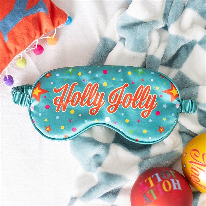 Holly Jolly Satin Sleep Mask | Inspired Creative Gifts