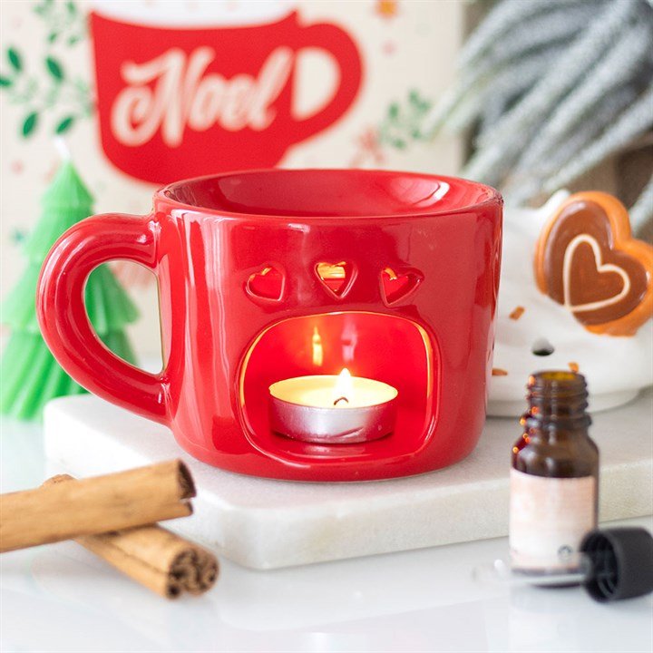 Hot Chocolate Mug Shaped Oil Burner | Inspired Creative Gifts | UK Supplier