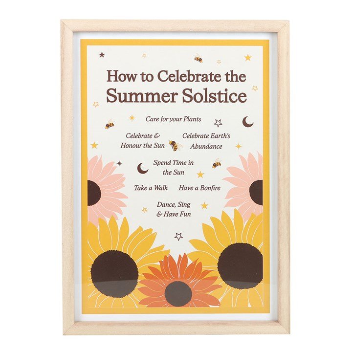 How to Celebrate the Summer Solstice Framed Wall Art Print | Inspired Creative Gifts | UK Supplier