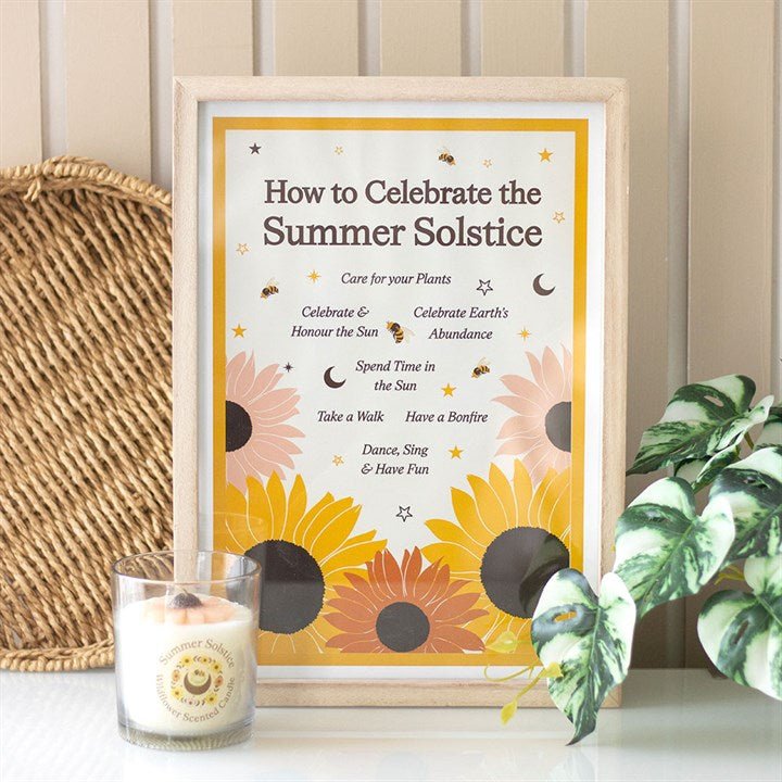 How to Celebrate the Summer Solstice Framed Wall Art Print | Inspired Creative Gifts | UK Supplier
