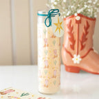 Howdy Cowboy Boot Print Floral Tube Candle | Inspired Creative Gifts | UK Supplier