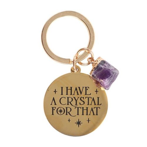 I Have a Crystal for That Amethyst Crystal Keyring | Inspired Creative Gifts | UK Supplier