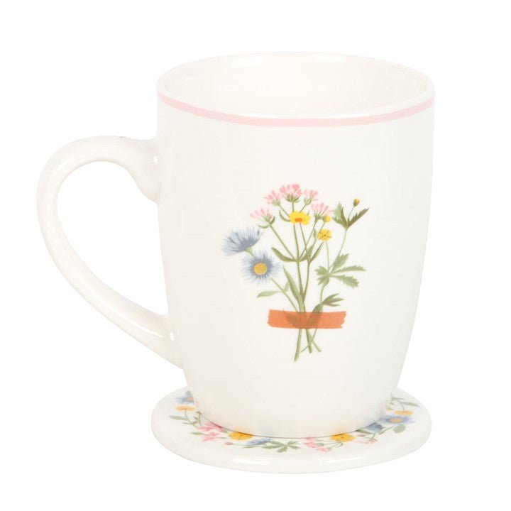 If Grandmas Were Flowers Floral Mug & Coaster Set | Inspired Creative Gifts | UK Supplier