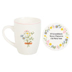 If Grandmas Were Flowers Floral Mug & Coaster Set | Inspired Creative Gifts | UK Supplier