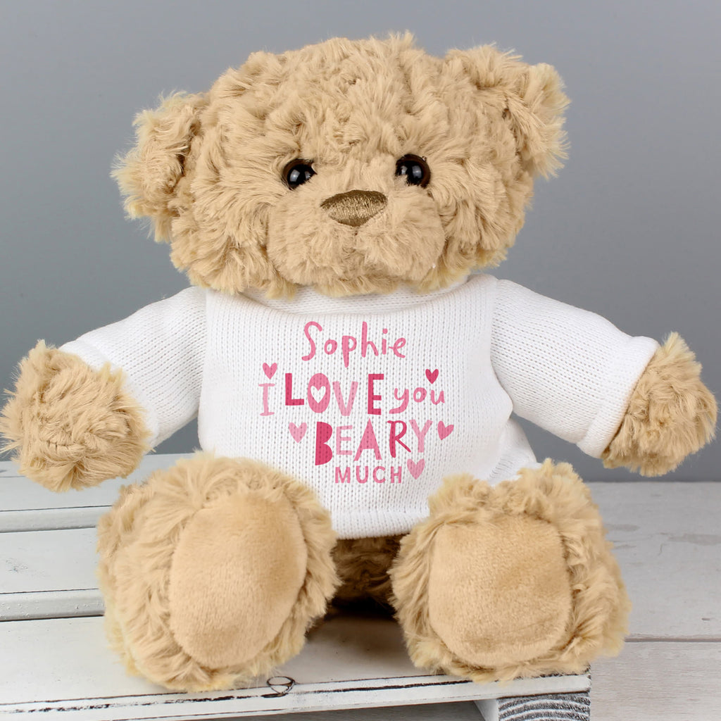 Personalised I Love You Teddy Bear
