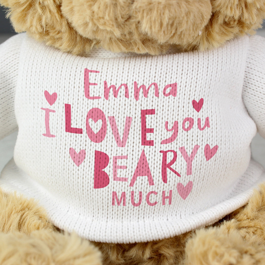 Personalised I Love You Teddy Bear