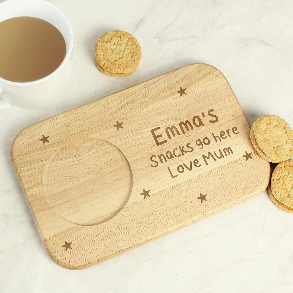Personalised Stars Coaster Tray | Tea & Biscuit Holder | Great Gift for Birthdays & Christmas