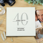 Personalised Birthday Square Photo Album | Big Age 16th, 18th, 21st, 30th, 40th, 50th, 60th, 70th Birthday