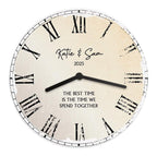 Personalised Rustic Large Wooden Clock - Inspired Creative Gifts