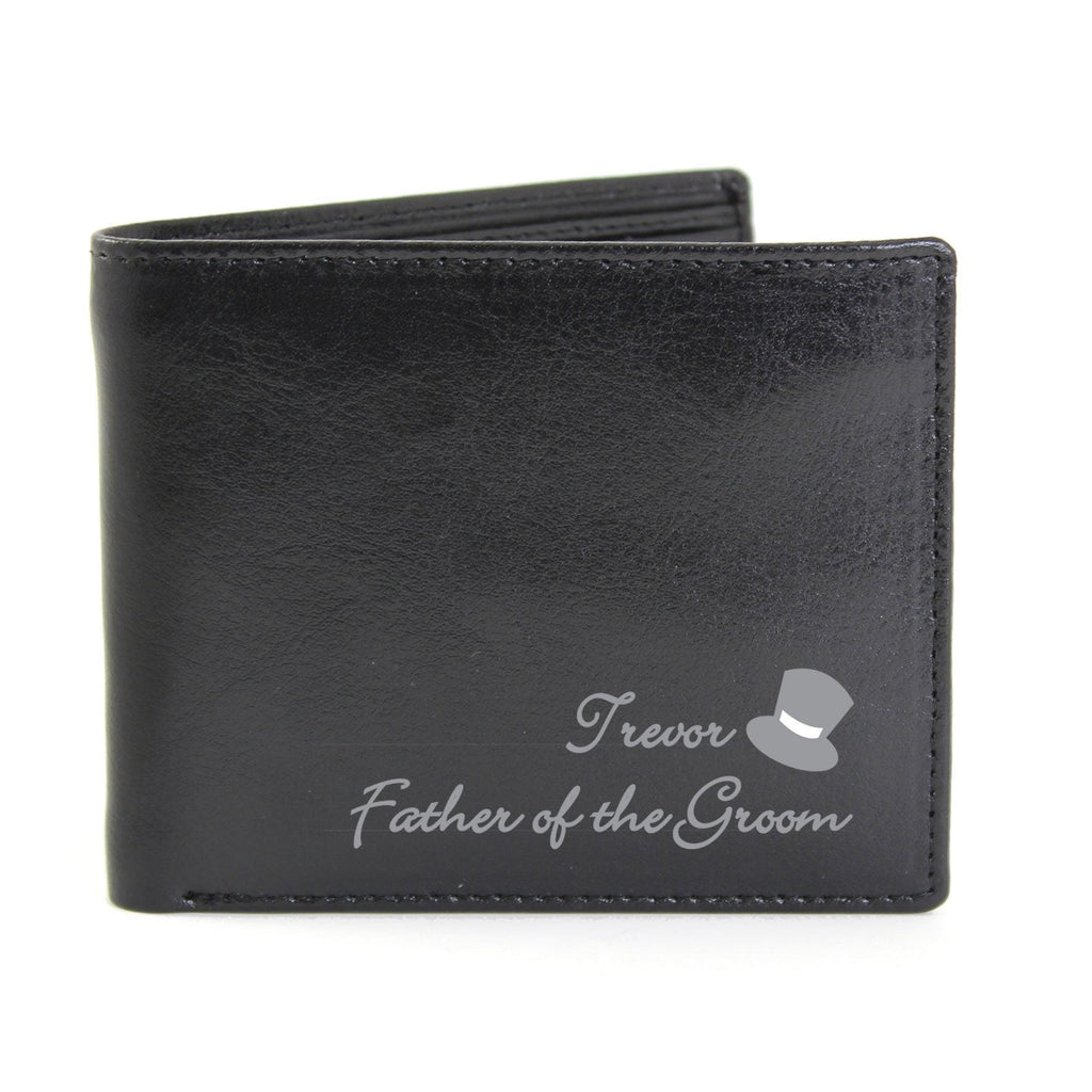 Personalised Top Hat Leather Wallet - Inspired Creative Gifts