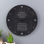 Personalised Home Sweet Home Slate Clock - Inspired Creative Gifts