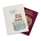 Personalised Male Essentials Cream Passport Holder - Inspired Creative Gifts