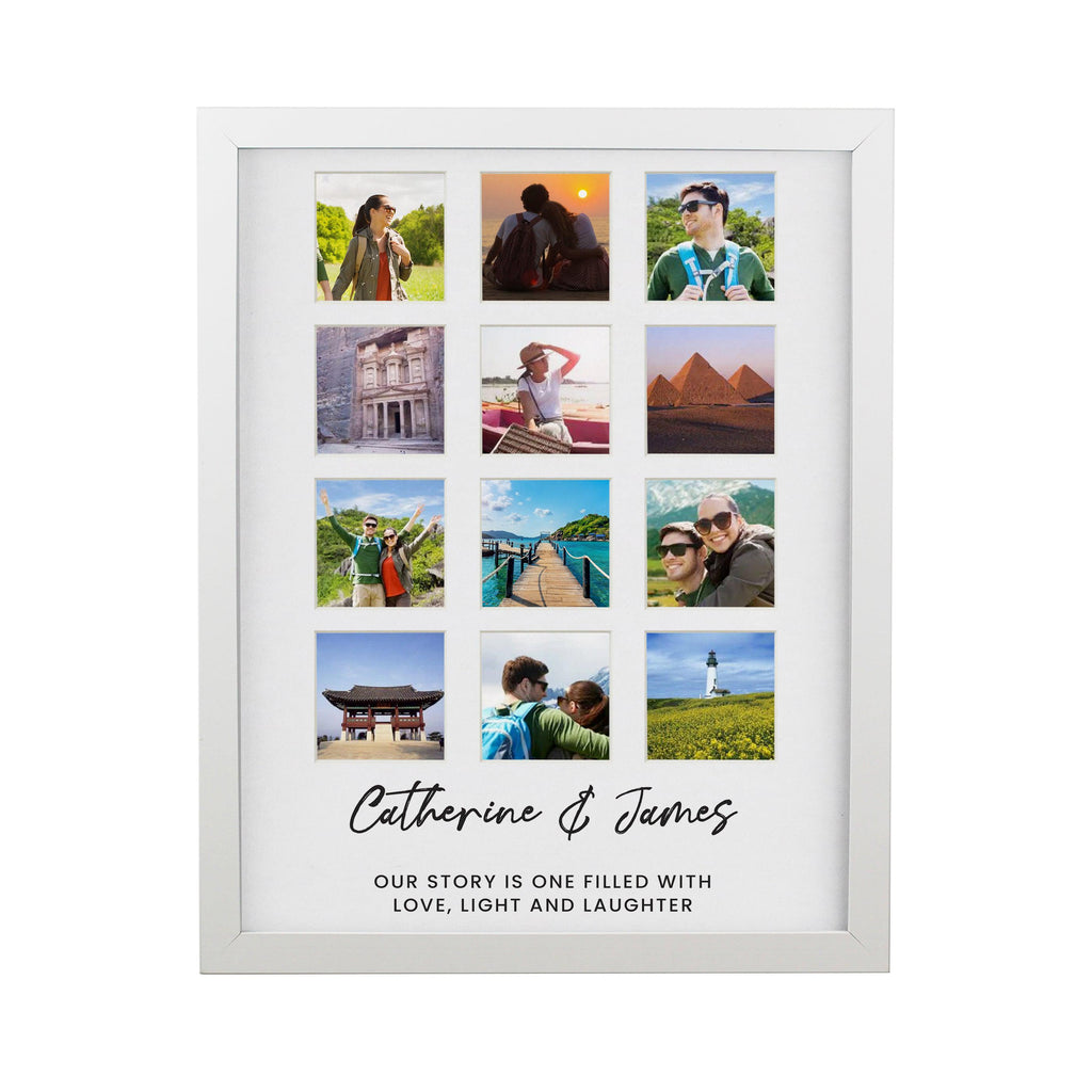 Personalised White Multi Photo Frame - Inspired Creative Gifts