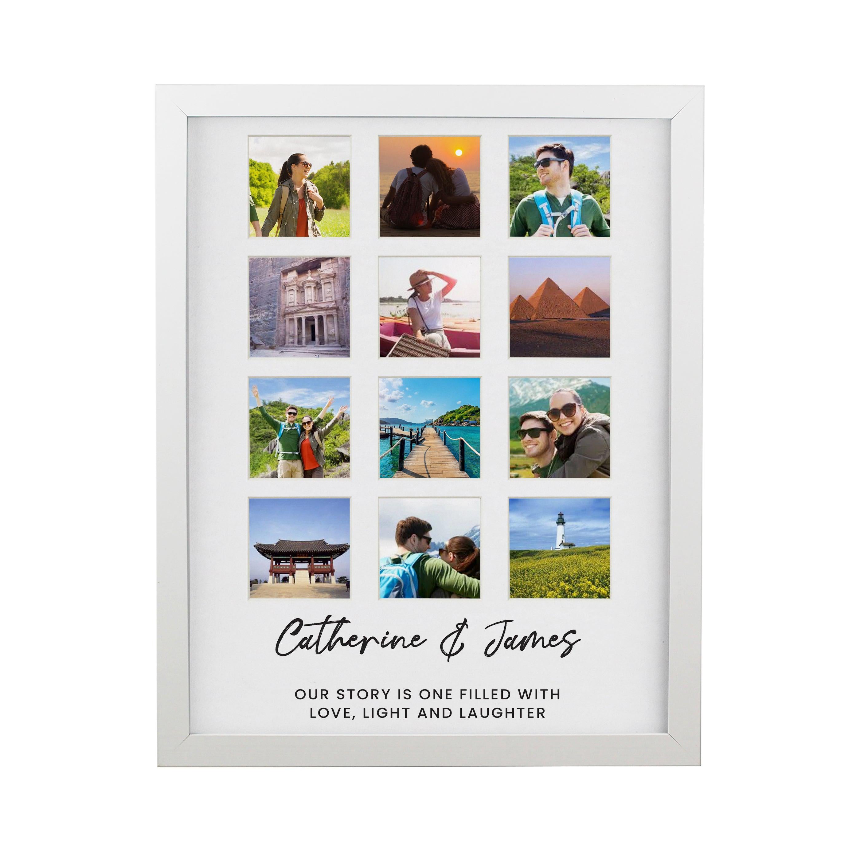 Personalised White Multi Photo Frame - Inspired Creative Gifts