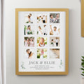 Personalised Wedding Oak Multi Photo Frame - Inspired Creative Gifts