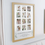 Personalised Wedding Oak Multi Photo Frame - Inspired Creative Gifts