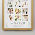 Personalised Wedding Oak Multi Photo Frame - Inspired Creative Gifts