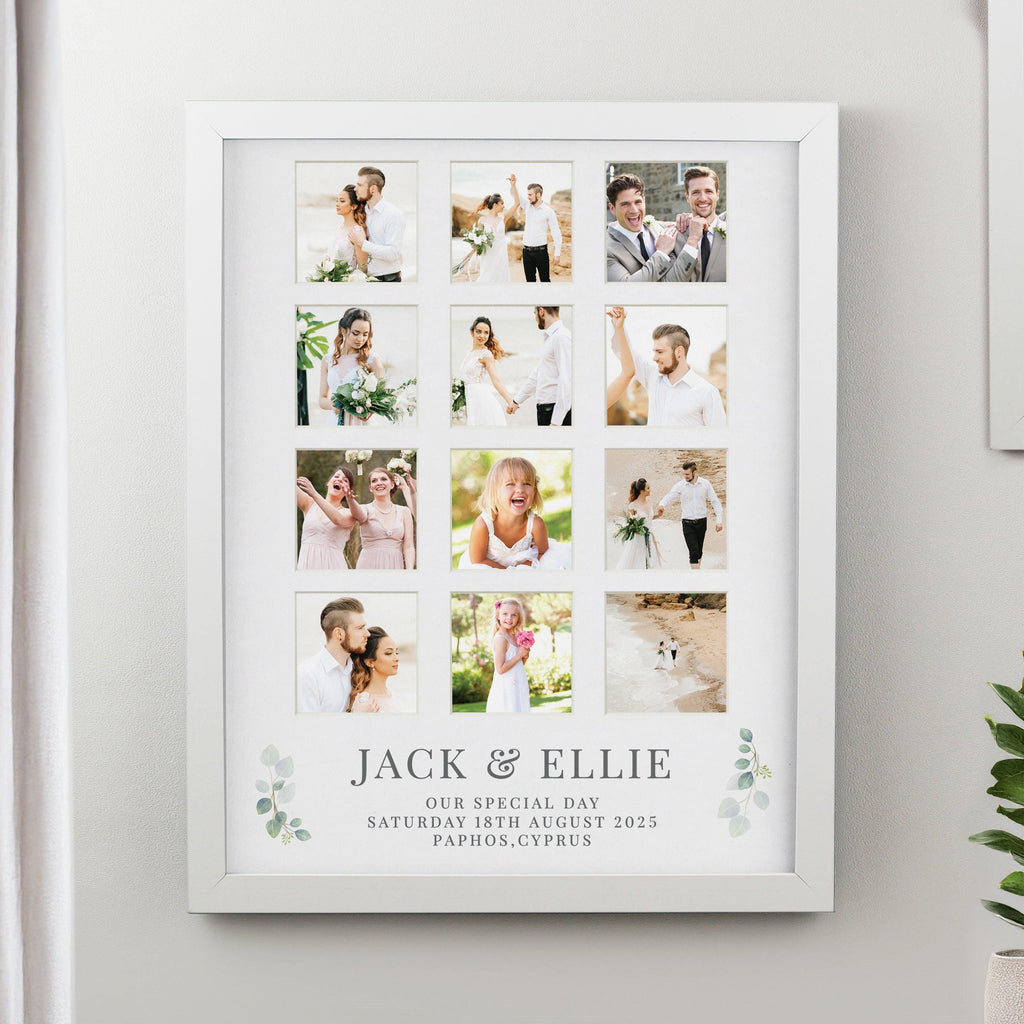 Personalised Wedding White Multi Photo Frame - Inspired Creative Gifts