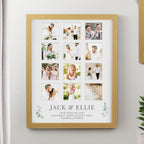 Personalised Wedding Oak Multi Photo Frame - Inspired Creative Gifts