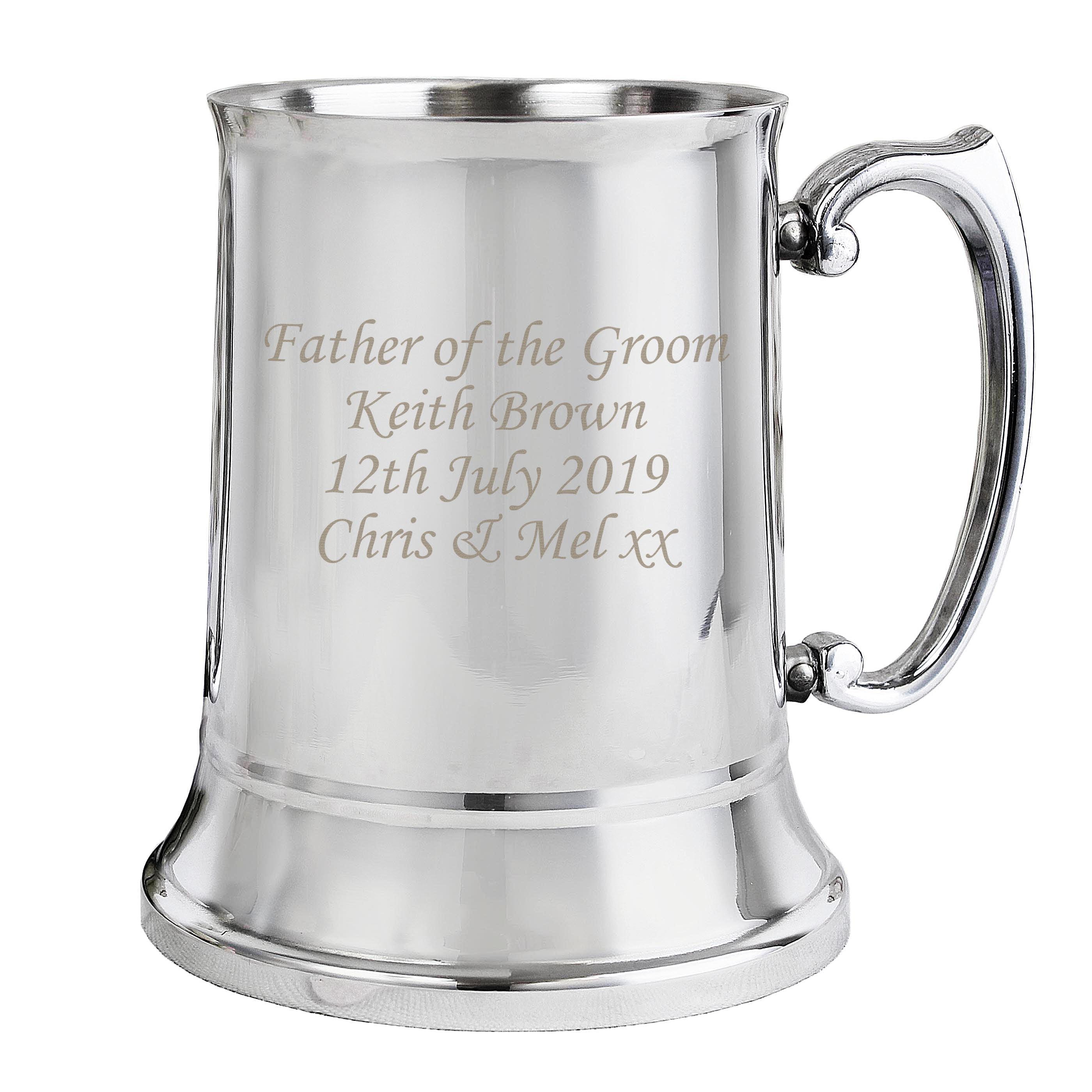 Personalised Stainless Steel Tankard - Inspired Creative Gifts
