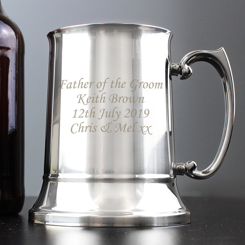 Personalised Stainless Steel Tankard - Inspired Creative Gifts