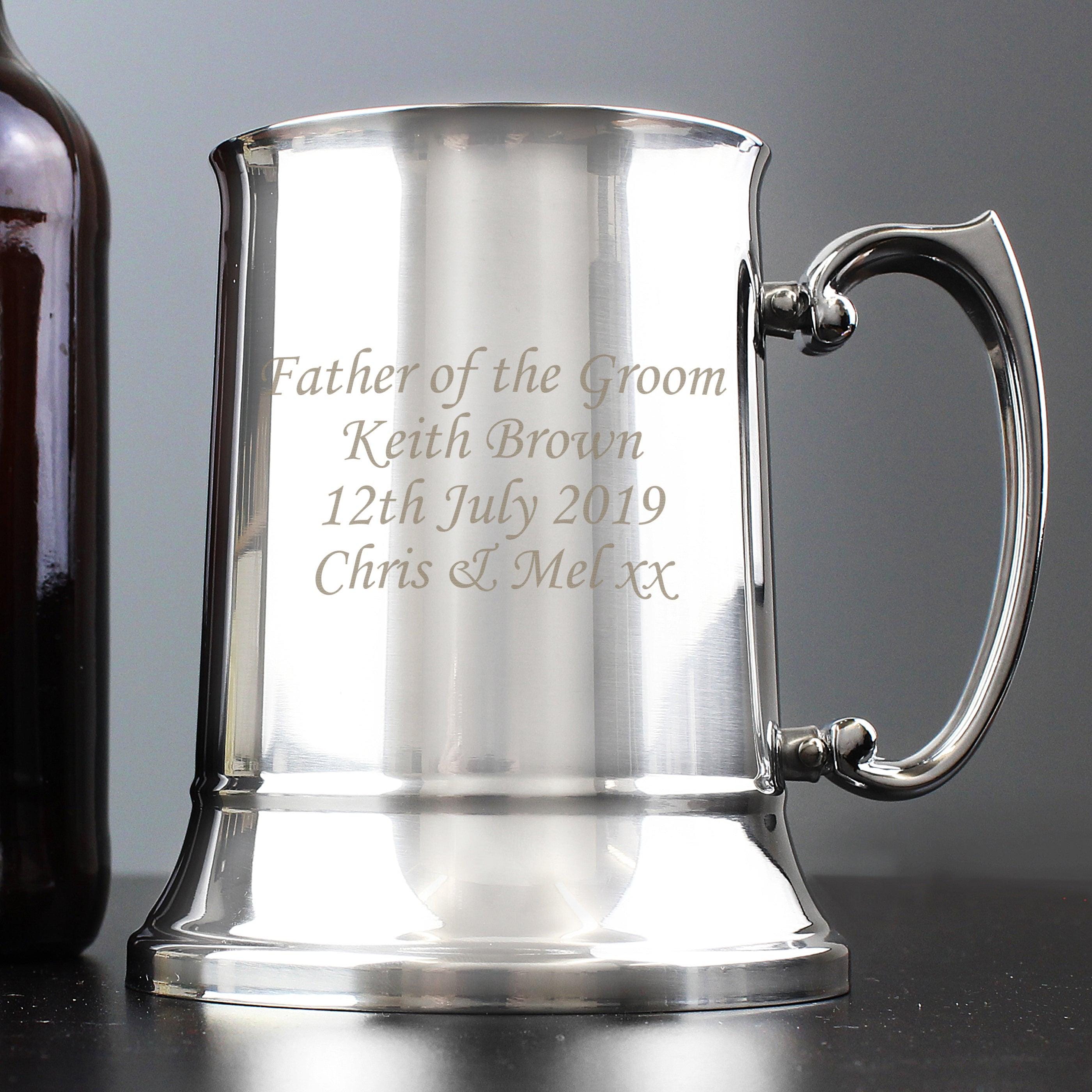 Personalised Stainless Steel Tankard - Inspired Creative Gifts