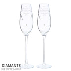 Personalised Hand Cut Little Hearts Pair of Flutes with Gift Box - Inspired Creative Gifts