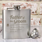 Personalised Father of the Groom Hip Flask - Inspired Creative Gifts